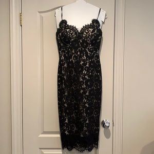 Black lace dress